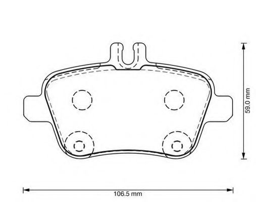 JURID 573370J Комплект тормозных колодок, дисковый тормоз 