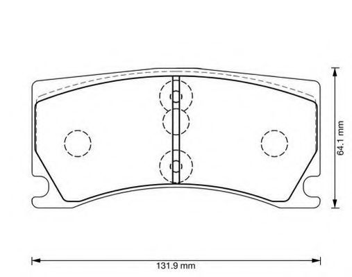 JURID 573372J Комплект тормозных колодок, дисковый тормоз 