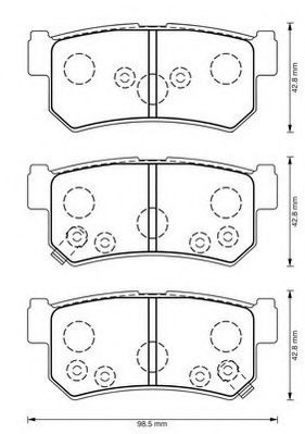 JURID 573377J Тормозные колодки для SSANGYONG KYRON (Сан-янг/санянг Кайрон) JURID 573377J Тормозные колодки для SSANGYONG KYRON (Сан-янг/санянг Кайрон)