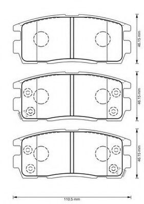 JURID 573386J Тормозные колодки для CHEVROLET CAPTIVA (Шевроле Каптива) JURID 573386J Тормозные колодки для CHEVROLET CAPTIVA (Шевроле Каптива)