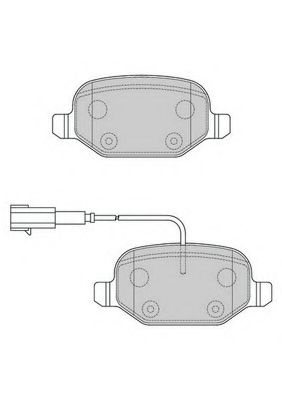 JURID 573396J Комплект тормозных колодок, дисковый тормоз 