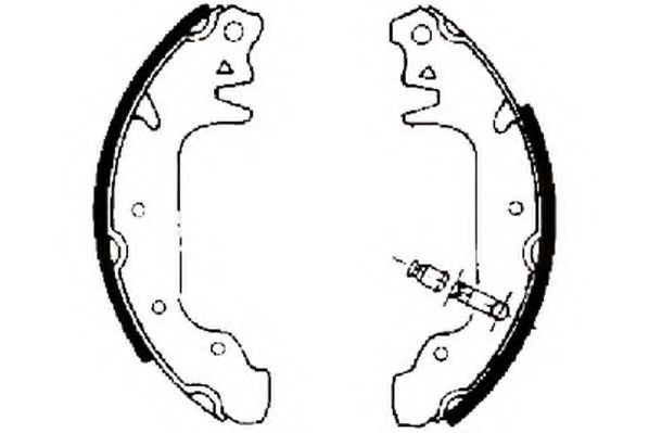 JURID 361154J Тормозные колодоки для FORD FIESTA (Форд Фиэста) JURID 361154J Тормозные колодоки для FORD FIESTA (Форд Фиэста)