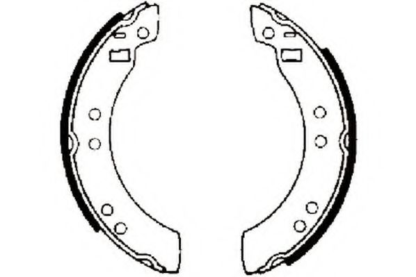 JURID 361168J Тормозные колодоки для VOLVO 340-360 (Вольво 340-360) JURID 361168J Тормозные колодоки для VOLVO 340-360 (Вольво 340-360)