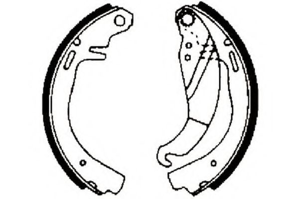 JURID 361237J Тормозные колодоки для OPEL CORSA A (Опель Cорса а) JURID 361237J Тормозные колодоки для OPEL CORSA A (Опель Cорса а)