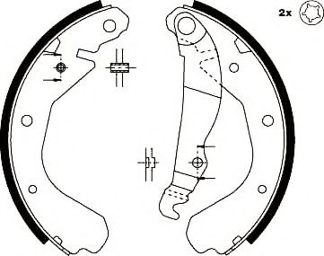 JURID 361371J Тормозные колодоки для OPEL CORSA A (Опель Cорса а) JURID 361371J Тормозные колодоки для OPEL CORSA A (Опель Cорса а)