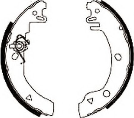 JURID 361537J Тормозные колодоки для FORD FIESTA (Форд Фиэста) JURID 361537J Тормозные колодоки для FORD FIESTA (Форд Фиэста)