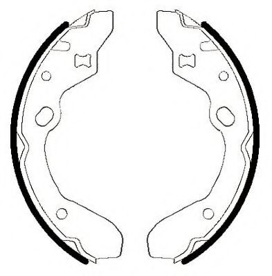 JURID 361570J Тормозные колодоки для MAZDA 323 F V (Мазда 323 ф5) JURID 361570J Тормозные колодоки для MAZDA 323 F V (Мазда 323 ф5)