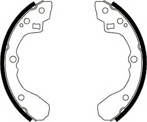 JURID 362240J Тормозные колодоки для MAZDA 626 II (Мазда 626 2) JURID 362240J Тормозные колодоки для MAZDA 626 II (Мазда 626 2)