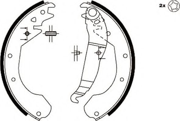 JURID 362243J Тормозные колодоки для OPEL (Опель) JURID 362243J Тормозные колодоки для OPEL (Опель)