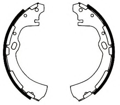 JURID 362403J Тормозные колодоки для NISSAN PICKUP / NP300 III (Ниссан Пиcкуп / нп300 3)