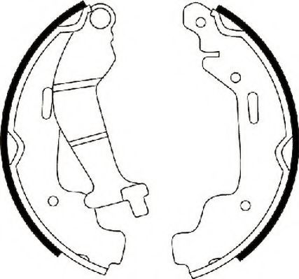 JURID 362404J Тормозные колодоки для OPEL AGILA (Опель Агила) JURID 362404J Тормозные колодоки для OPEL AGILA (Опель Агила)