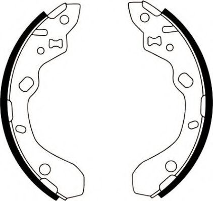 JURID 362418J Тормозные колодоки для MAZDA ETUDE VI (Мазда Этудэ vи)