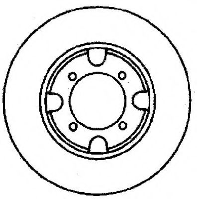 JURID 561343J Тормозной диск для MAZDA 626 II (Мазда 626 2) JURID 561343J Тормозной диск для MAZDA 626 II (Мазда 626 2)