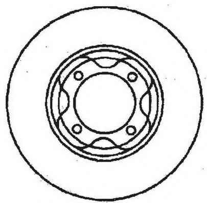 JURID 561395J Тормозной диск для MAZDA 323 III (Мазда 323 3) JURID 561395J Тормозной диск для MAZDA 323 III (Мазда 323 3)