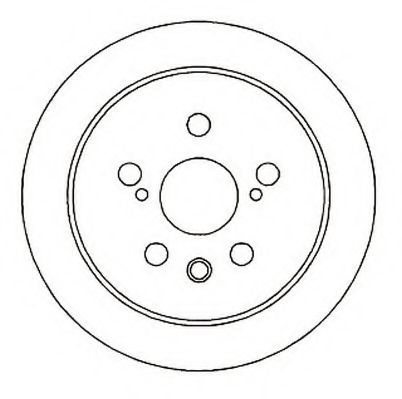 JURID 561739J Тормозной диск для TOYOTA (Тойота/тоета)