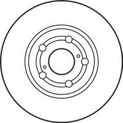 JURID 562125J Тормозной диск для TOYOTA (Тойота/тоета)