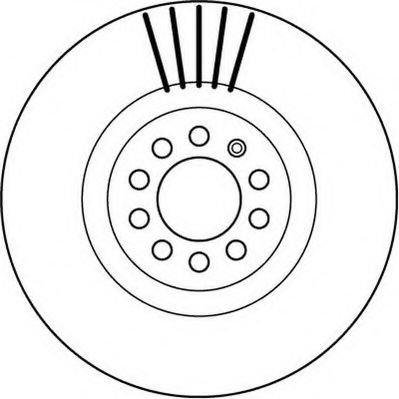 JURID 562132J Тормозной диск для SEAT (Сеат) JURID 562132J Тормозной диск для SEAT (Сеат)