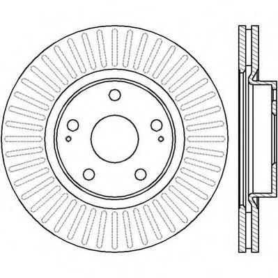 JURID 562430JC Тормозной диск для TOYOTA (Тойота/тоета)
