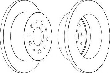 JURID 562526JC Тормозной диск для FIAT (Фиат) JURID 562526JC Тормозной диск для FIAT (Фиат)