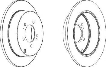 JURID 562527JC Тормозной диск для CITROËN C-CROSSER ENTERPRISE (CитроËн C-cроссэр энтэрприсэ) JURID 562527JC Тормозной диск для CITROËN C-CROSSER ENTERPRISE (CитроËн C-cроссэр энтэрприсэ)