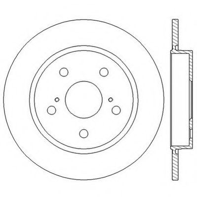 JURID 562599JC Тормозной диск для TOYOTA (Тойота/тоета)