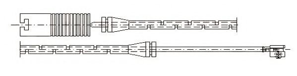 JURID 581345 Сигнализатор, износ тормозных колодок 