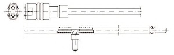 JURID 581348 Сигнализатор, износ тормозных колодок 