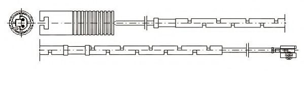 JURID 581359 Сигнализатор, износ тормозных колодок 