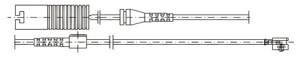 JURID 581366 Сигнализатор, износ тормозных колодок 