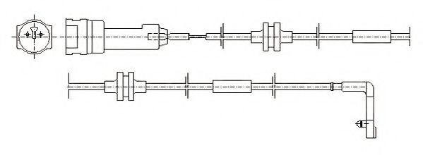 JURID 581373 Сигнализатор, износ тормозных колодок 