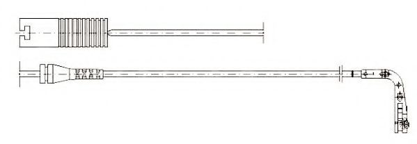 JURID 581377 Сигнализатор, износ тормозных колодок 