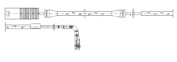 JURID 581380 Сигнализатор, износ тормозных колодок 