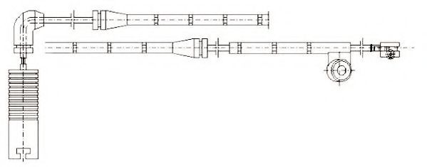 JURID 581381 Сигнализатор, износ тормозных колодок 