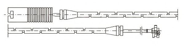 JURID 581382 Сигнализатор, износ тормозных колодок 