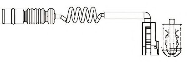 JURID 581384 Сигнализатор, износ тормозных колодок 