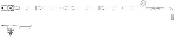 JURID 581411 Сигнализатор, износ тормозных колодок 