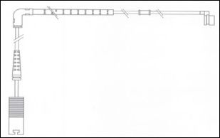 JURID 581414 Сигнализатор, износ тормозных колодок 