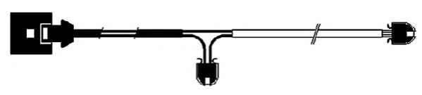 JURID 581424 Сигнализатор, износ тормозных колодок 