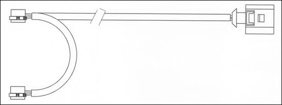 JURID 581449 Сигнализатор, износ тормозных колодок 