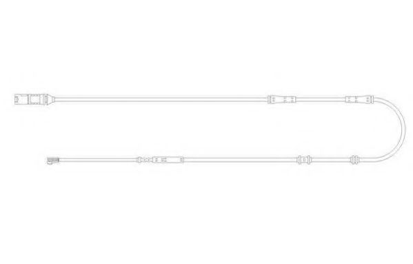 JURID 581483 Сигнализатор, износ тормозных колодок 