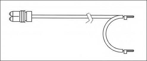 JURID 581508 Сигнализатор, износ тормозных колодок 