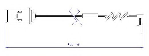 JURID 587000 Сигнализатор, износ тормозных колодок 