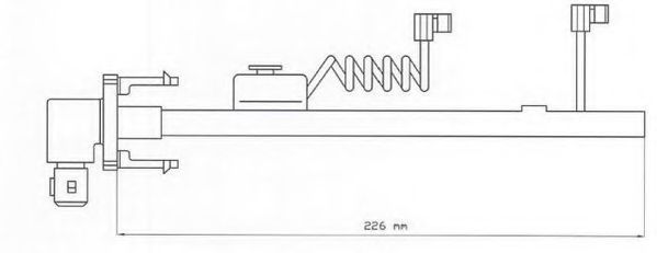 JURID 587027 Сигнализатор, износ тормозных колодок 