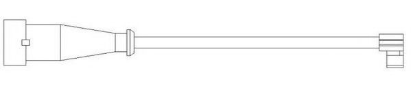 JURID 587038 Сигнализатор, износ тормозных колодок 