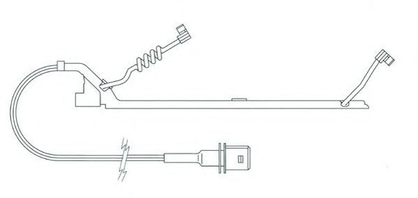 JURID 587040 Сигнализатор, износ тормозных колодок 