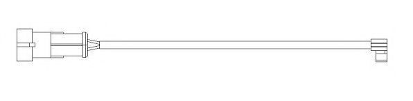 JURID 587043 Сигнализатор, износ тормозных колодок 