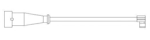 JURID 587045 Сигнализатор, износ тормозных колодок 