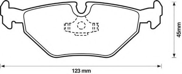 JURID 571960JC Тормозные колодки для BMW (Бмв) JURID 571960JC Тормозные колодки для BMW (Бмв)
