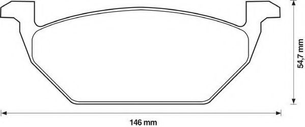 JURID 571985JC Тормозные колодки для VOLKSWAGEN (Фольксваген) JURID 571985JC Тормозные колодки для VOLKSWAGEN (Фольксваген)