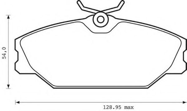 JURID 573008JC Тормозные колодки для RENAULT SCNIC I (Рено Сценик и) JURID 573008JC Тормозные колодки для RENAULT SCNIC I (Рено Сценик и)